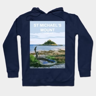 St Michaels Mount Summer Cornwall art gift. Marazion Hoodie